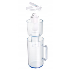 Dzbanek filtrujący szklany Aquaphor Nord 2,5l z wkładem A5 (350L), szary