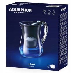 Dzbanek filtrujący wodę Aquaphor LAGO Czarny 3.8L, wkład węglowy Maxfor+