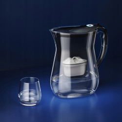 Dzbanek filtrujący wodę Aquaphor LAGO Czarny 3.8L, wkład węglowy Maxfor+