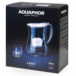 Dzbanek filtrujący wodę Aquaphor LAGO biały 3.8L, wkład węglowy Maxfor+