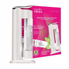 Saturator do Gazowania Wody Happy Frizz Cupido Biały, Butelka 700 ml
