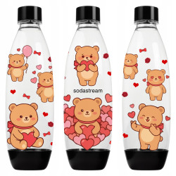 Butelka SodaStream Miś z Serduszkami do Wody Gazowanej na Prezent Miłość