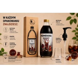 Syrop Homesoda Żelkowa GUMMY COLA Koncentrat do Saturatora SodaStream 500ml