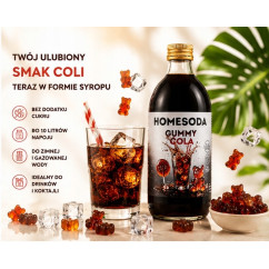 Syrop Homesoda Żelkowa GUMMY COLA Koncentrat do Saturatora SodaStream 500ml