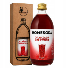 Syrop o Smaku Czerwonej Oranżady Koncentrat do SodaStream Homesoda 500ml