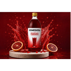Syrop o Smaku Czerwonej Oranżady Koncentrat do SodaStream Homesoda 500ml