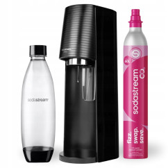 Saturator SodaStream TERRA Czarny do gazowania wody + butelka Fuse 1L