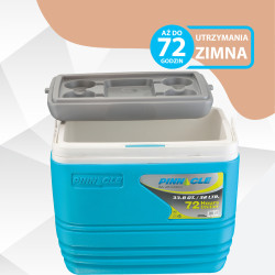 Lodówka turystyczna Pinnacle TPX7000 32L turkusowa + 4 wkłady chłodzące 1l