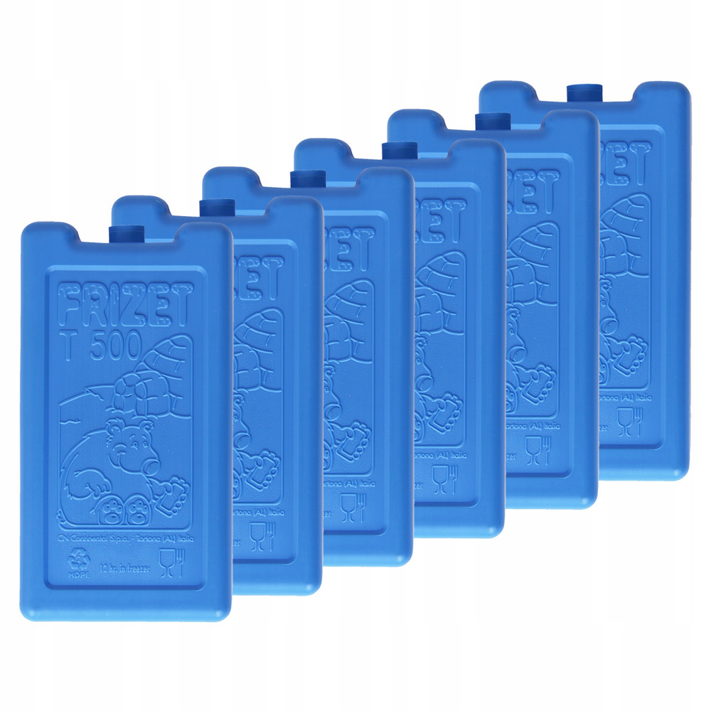 Wkłady chłodzące mrożące do lodówki turystycznej torby termicznej 6x500 ml