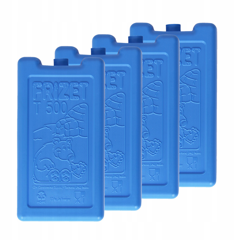 Wkłady chłodzące mrożące do lodówki turystycznej torby termicznej 4x500 ml