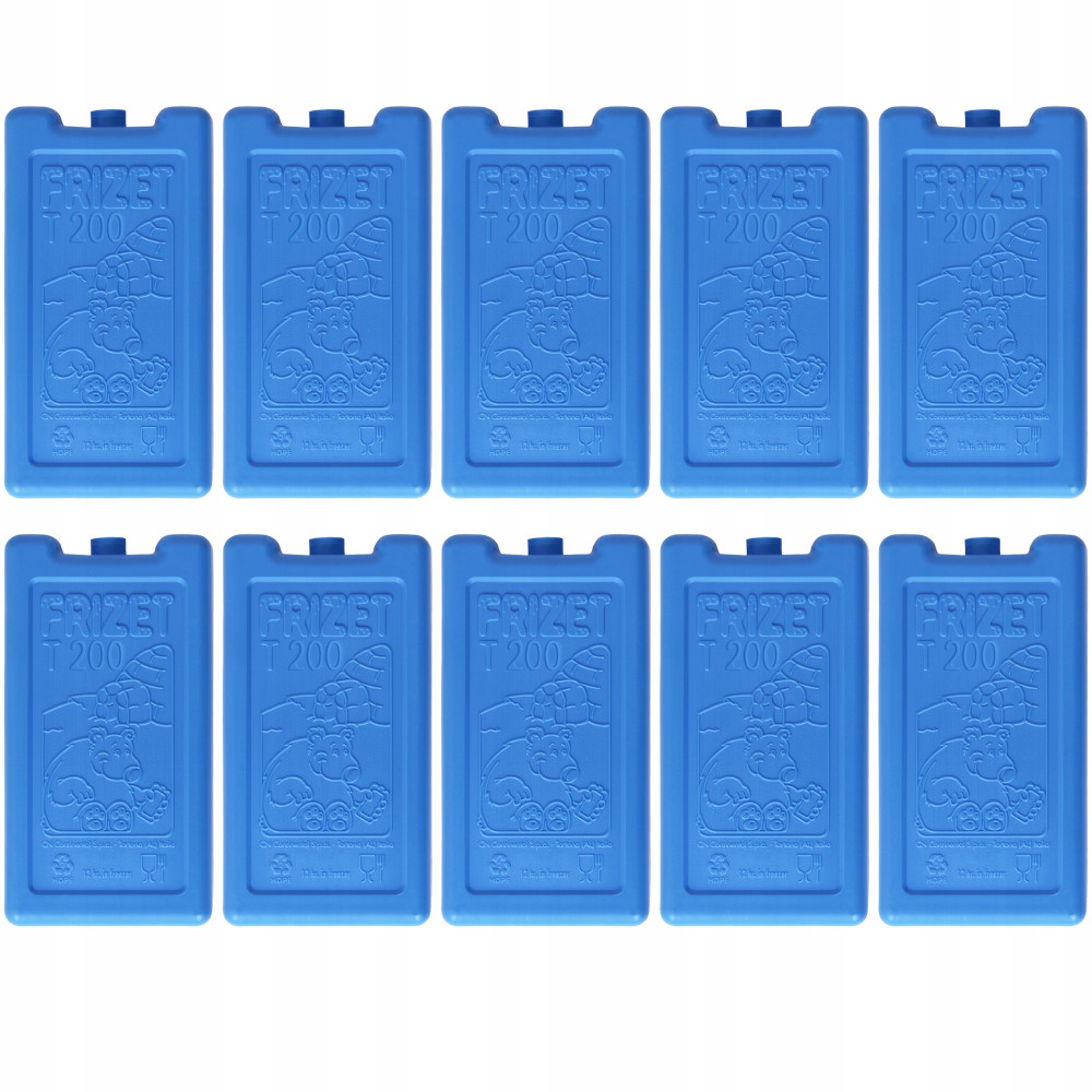 Wkłady chłodzące mrożące do lodówki turystycznej torby termicznej 10x200ml