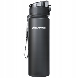 Aquaphor City Butelka filtrująca bidon na wodę czarna 0,5l + filtr
