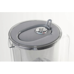 Dzbanek filtrujący szklany Aquaphor Glass Szary + 10 Filtrów (1Mg+9AP)