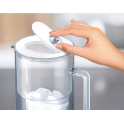 Dzbanek filtrujący szklany Aquaphor Glass Szary + 10 Filtrów (1Mg+9AP)