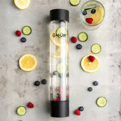 Butelka do Saturatora GasUp Tubo 800 ml Czarna, 1 sztuka, PET