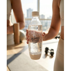 Butelki BUBBLYFRESH do saturatora SodaStream Czarna / Biała 1L 2 sztuki