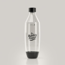 Butelki BUBBLYFRESH do saturatora SodaStream Czarna / Biała 1L 2 sztuki