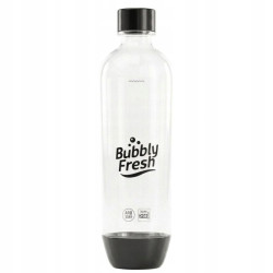Butelka na wodę BubblyFresh Slim do Saturatora SodaStream Czarna 1L