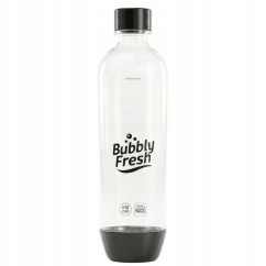 Butelka na wodę BubblyFresh Slim do Saturatora SodaStream Czarna 1L