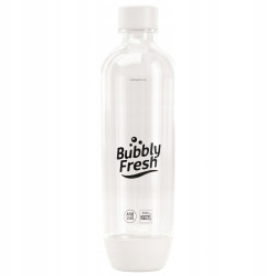 Butelka na wodę BubblyFresh Slim do Saturatora SodaStream Biala 1L