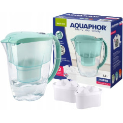 Dzbanek Filtrujący Aquaphor Jasper Miętowy 2,8L + 2 Wkłady B25 Maxfor+