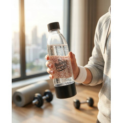 Butelki BUBBLYFRESH do Saturatora Sodastream 2x Czarna 1L Szerokie