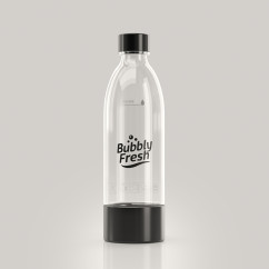Butelki BUBBLYFRESH do Saturatora Sodastream 2x Czarna 1L Szerokie
