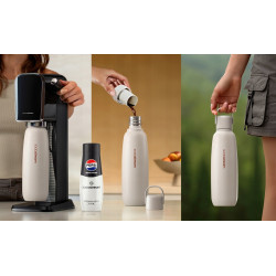 Butelka termiczna SodaStream Fizz&Go Cool 0.9l Beżowa stal nierdzewna