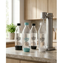 Butelki BUBBLYFRESH do Saturatora Sodastream 2x Biała 1L