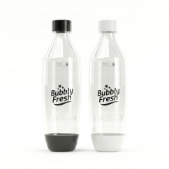 Butelki BUBBLYFRESH do Saturatora Sodastream Czarna i Biała 1L