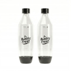 Butelki BUBBLYFRESH do Saturatora Sodastream 2x Czarna 1L