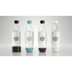 Butelki BUBBLYFRESH do Saturatora Sodastream Niebieska, Biała i Czarna 1L