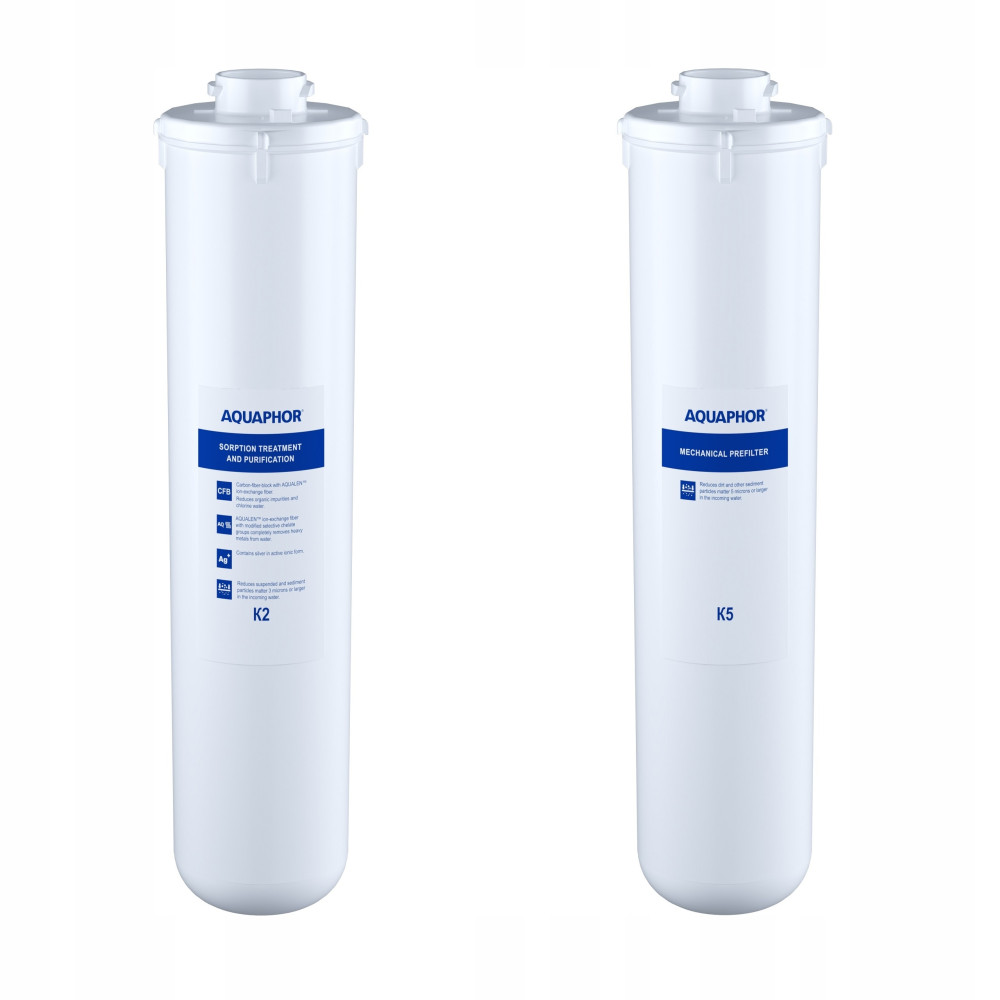 Zestaw 2 wkładów filtrujących Aquaphor K2, K5 Zestaw 2 wkładów filtrujących Aquaphor K2, K5