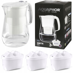 Dzbanek filtrujący Aquaphor Onyx 4,2 l + 3 wkłady, biały