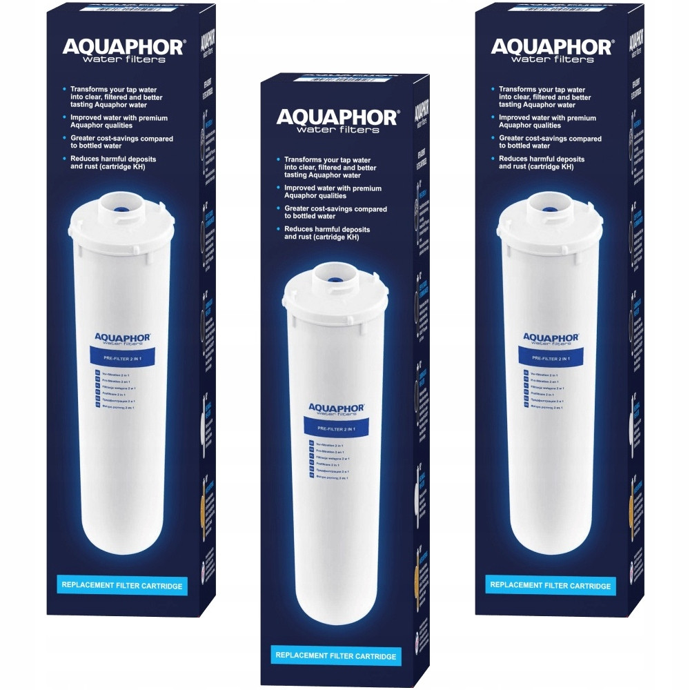 Zestaw 3 wkładów filtrujących Aquaphor K2, K5, K7 Zestaw 3 wkładów filtrujących Aquaphor K2, K5, K7