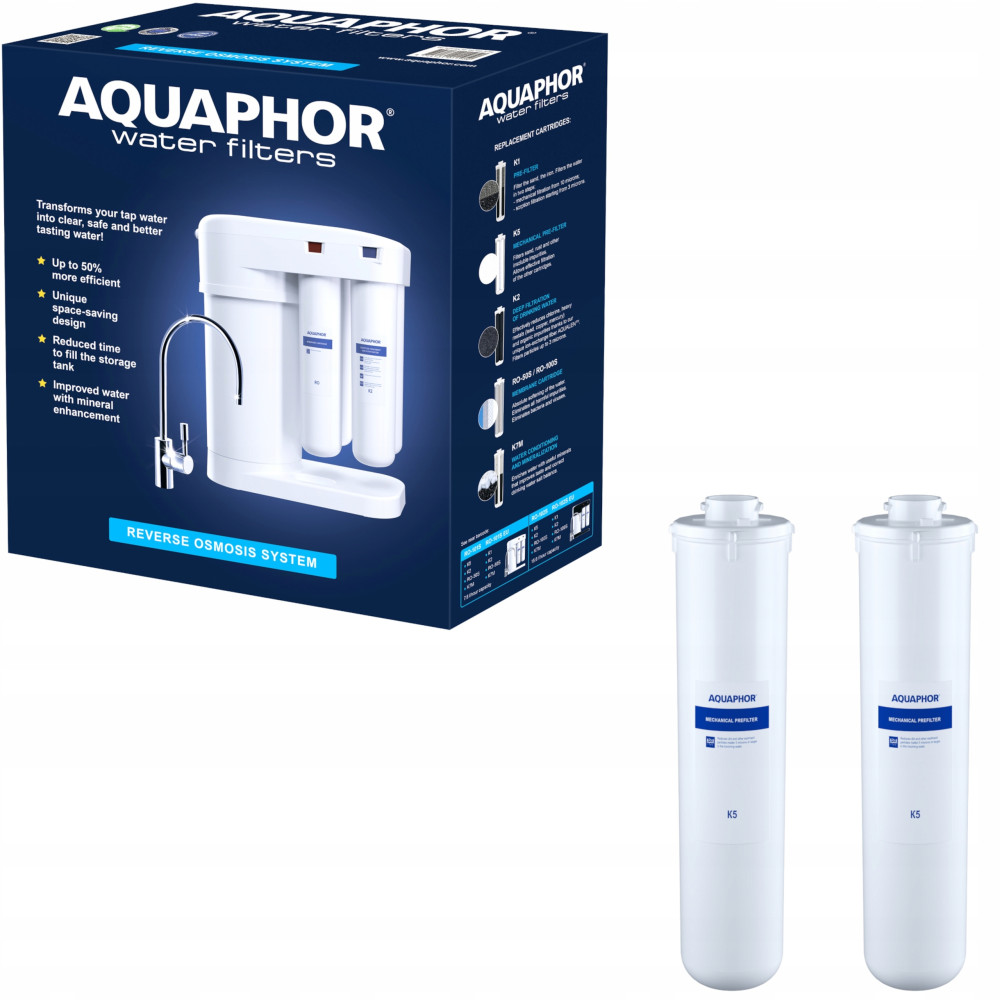 Filtr odwróconej osmozy Aquaphor RO-101S Morion + wkłady K5, K2 Filtr odwróconej osmozy Aquaphor RO-101S Morion + wkłady K5, K2