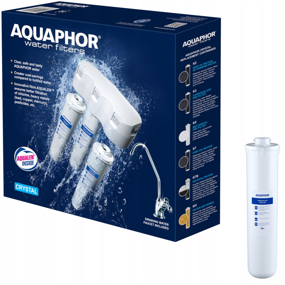 Podzlewozmywakowy filtr do wody Aquaphor Kryształ H + wkład K Podzlewozmywakowy filtr do wody Aquaphor Kryształ H + wkład K