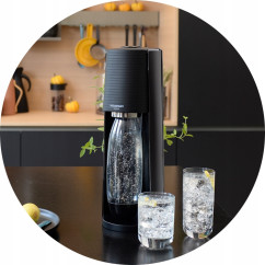 Saturator do wody SODASTREAM TERRA Czarny + 2x butelka + syrop Pepsi
