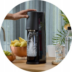 Saturator do wody SODASTREAM TERRA Czarny + 2x butelka + syrop Pepsi