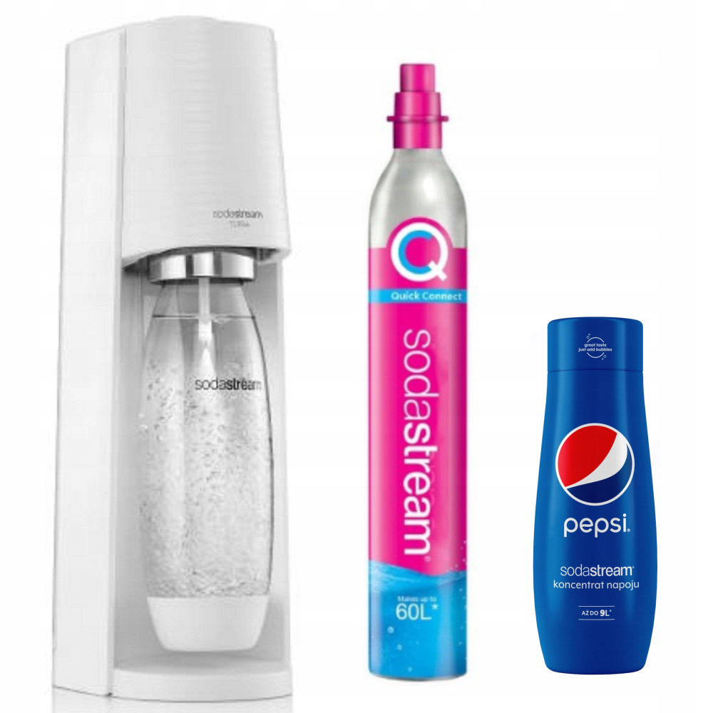 Saturator do wody SODASTREAM TERRA Biały + syrop Pepsi Saturator do wody SODASTREAM TERRA Biały + syrop Pepsi