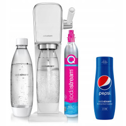 Saturator do wody SODASTREAM ART Biały + syrop Pepsi