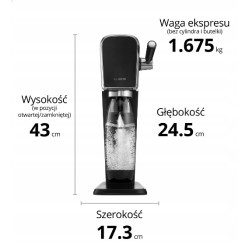 Saturator do wody SODASTREAM ART Biały + syrop Pepsi