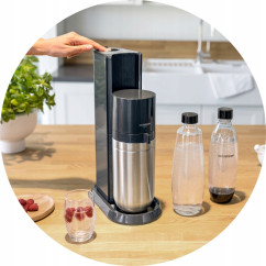 Saturator do wody SODASTREAM DUO Czarny + 2x butelka + syrop Pepsi