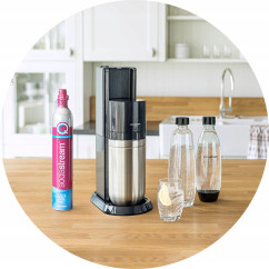 Saturator do wody SODASTREAM DUO Czarny + 2x butelka + syrop Pepsi