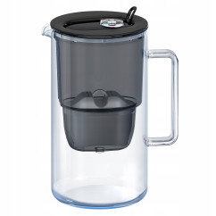 Dzbanek filtrujący szklany Aquaphor Glass czarny + filtr Maxfor Mg