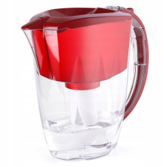 Dzbanek filtrujący Aquaphor Ideal 2,8L wiśniowy z 3 filtrami do wody B15