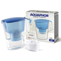 Dzbanek filtrujący Aquaphor Time 2,5 l + 1 wkład, niebieski