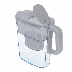 Dzbanek filtrujący Aquaphor Kompakt 2,4 l + 1 wkład, szary