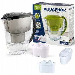 Dzbanek filtrujący Aquaphor Jasper 2,8 l + 1 wkład, czarny