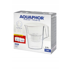 Dzbanek filtrujący Aquaphor Time 2,5 l + 1 wkład, biały